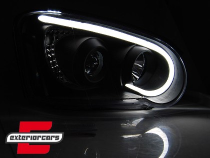 Prednja svjetla LED TubeLight (crna) / Subaru Impreza II GD (2003-2005), LPSU14