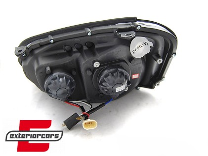 Prednja svjetla LED TubeLight (crna) / Subaru Impreza II GD (2003-2005), LPSU14