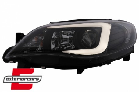 Prednja svjetla LED TubeLight (crna) / Subaru Impreza II GD (2007-2012), LPSU10