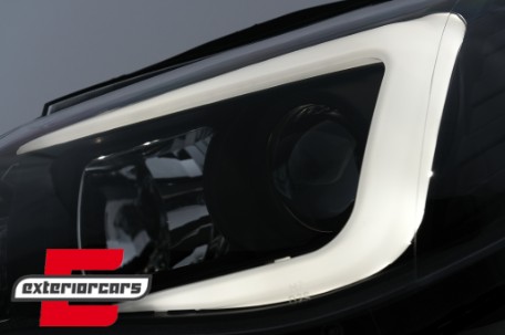Prednja svjetla LED TubeLight (crna) / Subaru Impreza II GD (2007-2012), LPSU10