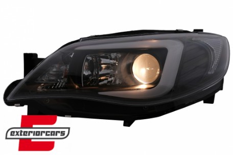 Prednja svjetla LED TubeLight (crna) / Subaru Impreza II GD (2007-2012), LPSU10