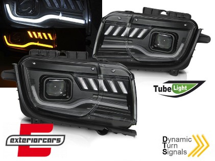 Prednja svjetla LED TubeLight Dinamički Sekvencijalni žmigavci (crna), LPCT12