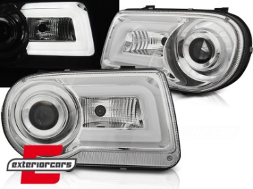 Prednja svjetla LED Tubelight dizajn (chrome) / Chrysler 300C (2004-2010), LPCH21