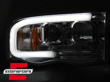 Prednja svjetla LED TubeLight dizajn (chrome) / Dodge RAM (2002-2006), LPDO15