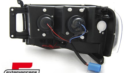 Prednja svjetla LED TubeLight dizajn (chrome) / Dodge RAM (2002-2006), LPDO15