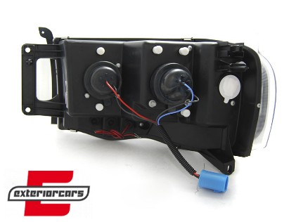 Prednja svjetla LED TubeLight dizajn (chrome) / Dodge RAM (2002-2006), LPDO15