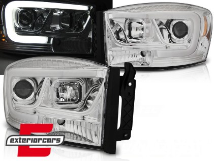 Prednja svjetla LED TubeLight dizajn (chrome) / Dodge RAM (2006-2008), LPDO17