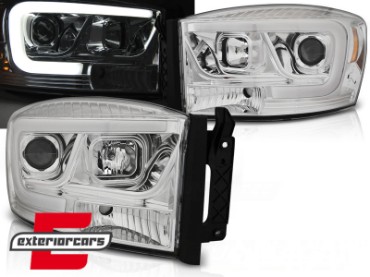 Prednja svjetla LED TubeLight dizajn (chrome) / Dodge RAM (2006-2008), LPDO17