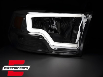 Prednja svjetla LED TubeLight dizajn (chrome) / Dodge RAM (2009-2018), LPDO35