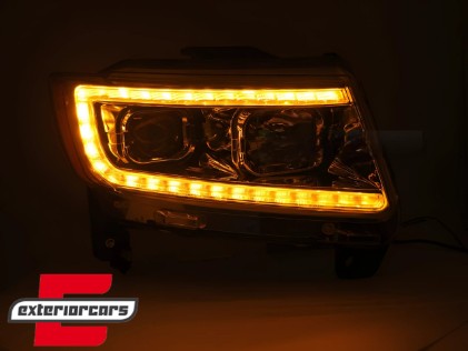 Prednja svjetla LED TubeLight dizajn (chrome) / JEEP Grand Cherokee WK2 (2011-2013), LPCH47