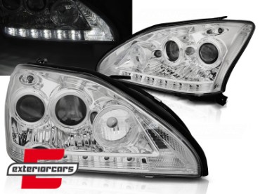Prednja svjetla LED TubeLight dizajn (chrome) / Lexus RX XU30 (2003-2009), LPLE05