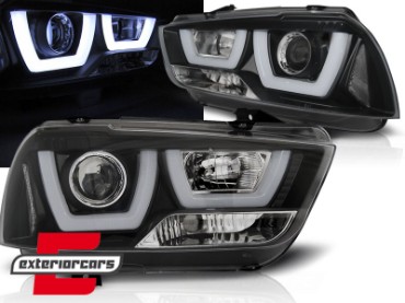Prednja svjetla LED TubeLight dizajn (crna) / Dodge Charger (2011-2015), LPDO14