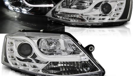 Prednja svjetla LED TubeLight DRL (chrome) / Volkswagen Jetta Mk6 VI (2011-2017), LPVWL4