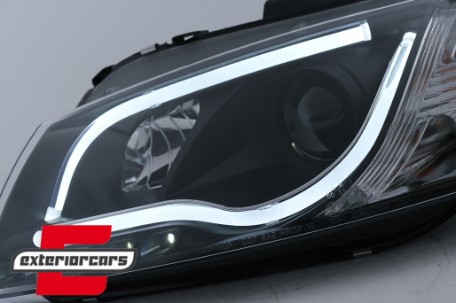 Prednja svjetla LED TubeLight DRL (crna) / Audi A3 8P 8PA (2003-2008), LPAUB1
