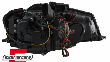 Prednja svjetla LED TubeLight DRL (crna) / Audi A3 8P Facelift Hatchback Sportback (2008-2012), LPAUA0