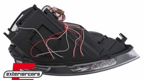 Prednja svjetla LED TubeLight DRL (crna) / Audi A3 8P Facelift Hatchback Sportback (2008-2012), LPAUA0