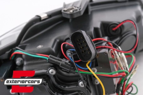 Prednja svjetla LED TubeLight DRL (crna) / Audi A3 8P Facelift Hatchback Sportback (2008-2012), LPAUA0