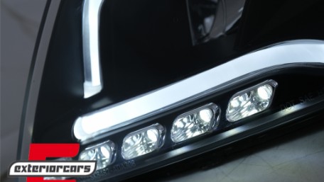 Prednja svjetla LED TubeLight DRL (crna) / Audi A3 8P Facelift Hatchback Sportback (2008-2012), LPAUA0