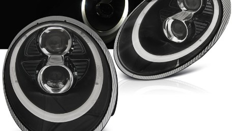 Prednja svjetla LED TubeLight Xenon (crna) / Porsche 911 (997) (04-09), LPPO06