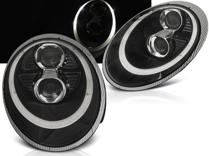 Prednja svjetla LED TubeLight Xenon (crna) / Porsche 911 (997) (04-09), LPPO06