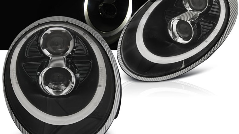 Prednja svjetla LED TubeLight Xenon (crna) / Porsche 911 (997) (04-09), LPPO06