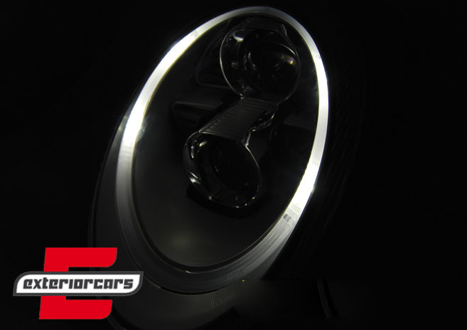 Prednja svjetla LED TubeLight Xenon (crna) / Porsche 911 (997) (04-09), LPPO06