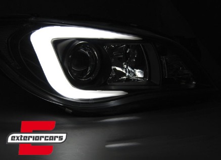Prednja svjetla LED TubeLight Xenon (crna) / Subaru Impreza II GD (2006-2007), LPSU08