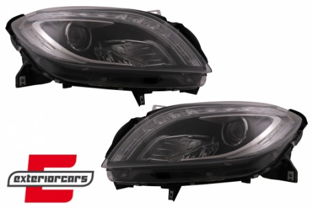 Prednja svjetla LED TubeLight Xenon look (crna) / Mercedes ML klasa W166 (2012-2015), LPMED5