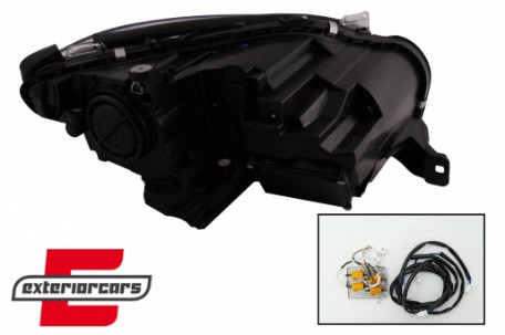 Prednja svjetla LED TubeLight Xenon look (crna) / Mercedes ML klasa W166 (2012-2015), LPMED5