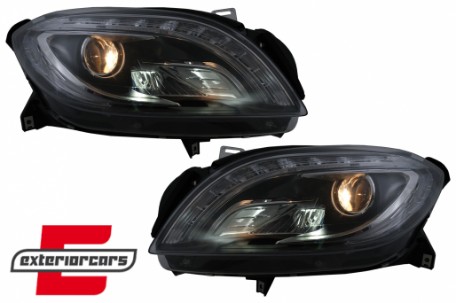 Prednja svjetla LED TubeLight Xenon look (crna) / Mercedes ML klasa W166 (2012-2015), LPMED5