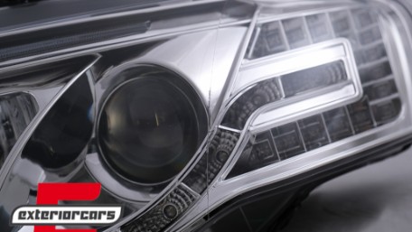 Prednja svjetla LED TubeLights (chrome) / Audi A4 B7 (2004-2008), LPAUC4