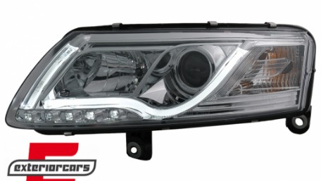 Prednja svjetla LED TubeLights (chrome) / Audi A6 C6 4F (04.2004-2008), LPAU95
