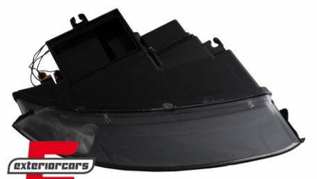 Prednja svjetla LED TubeLights (crna) / Audi A4 B6 (2000-2004), LPAUC3