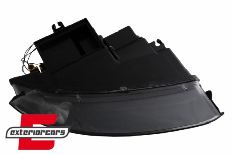 Prednja svjetla LED TubeLights (crna) / Audi A4 B6 (2000-2004), LPAUC3