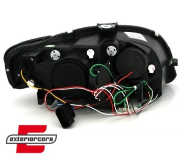 Prednja svjetla LED TubeLights (crna) / Audi A4 B7 (2004-2008), LPAU90