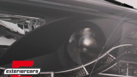Prednja svjetla LED TubeLights (crna) / Audi A4 B7 (2004-2008), LPAUC5