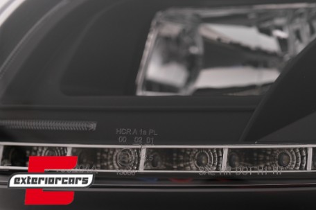 Prednja svjetla LED TubeLights (crna) / Audi A4 B7 (2004-2008), LPAUC5