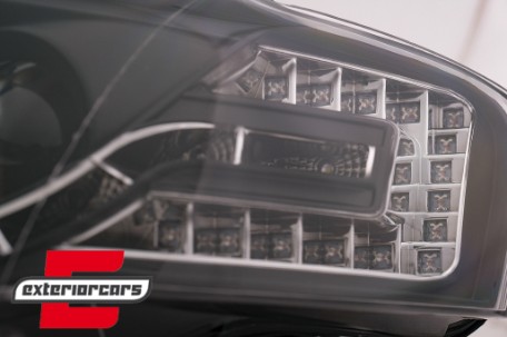 Prednja svjetla LED TubeLights (crna) / Audi A4 B7 (2004-2008), LPAUC5