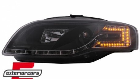 Prednja svjetla LED TubeLights (crna) / Audi A4 B7 (2004-2008), LPAUC5