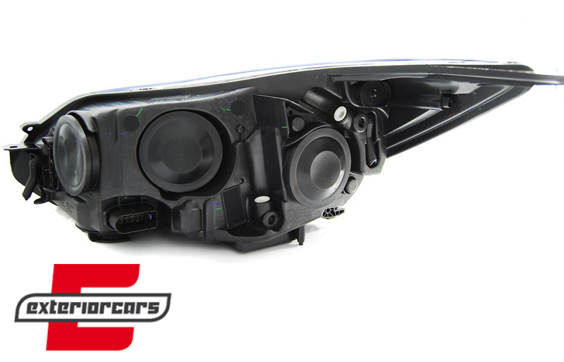 Prednja svjetla LED TubeLights (crna) / Ford Focus III Mk3 (2010-2014), LPFO66