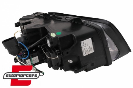 Prednja svjetla LED TubeLights dizajn (crna) / Audi A4 B6 (2000-2004), LPAU88