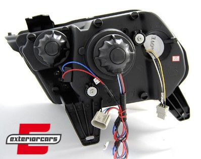 Prednja svjetla LED TubeLights SEQ žmigavci (chrome) / Ford Mustang (2010-2013), LPFO70