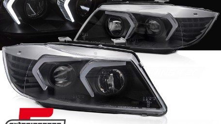 Prednja svjetla LED žmigavci (crna) / BMW serije 3 E90 limuzina E91 karavan (03.2005-08.2008), LPBMP4