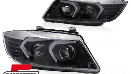 Prednja svjetla LED žmigavci (crna) / BMW serije 3 E90 limuzina E91 karavan (03.2005-08.2008), LPBMP4