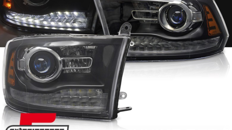 Prednja svjetla LED žmigavci (crna) / DODGE RAM (2009-2018), LPDO43