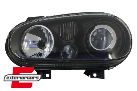 Prednja svjetla R32 look (crna) / VW Golf 4 (1997-2005), LPVW62