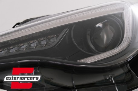 Prednja svjetla SEQ žmigavci TruDRL dizajn (crna) / Toyota GT86 Subaru BRZ (2012-2021), LPTO42
