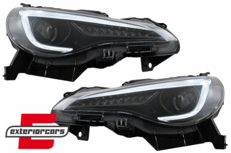 Prednja svjetla SEQ žmigavci TruDRL dizajn (crna) / Toyota GT86 Subaru BRZ (2012-2021), LPTO42