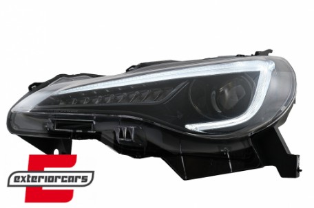 Prednja svjetla SEQ žmigavci TruDRL dizajn (crna) / Toyota GT86 Subaru BRZ (2012-2021), LPTO42