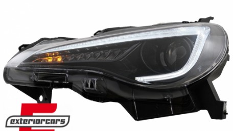 Prednja svjetla SEQ žmigavci TruDRL dizajn (crna) / Toyota GT86 Subaru BRZ (2012-2021), LPTO42